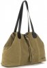 Kožené kabelka shopper bag Vittoria Gotti zelená V3076